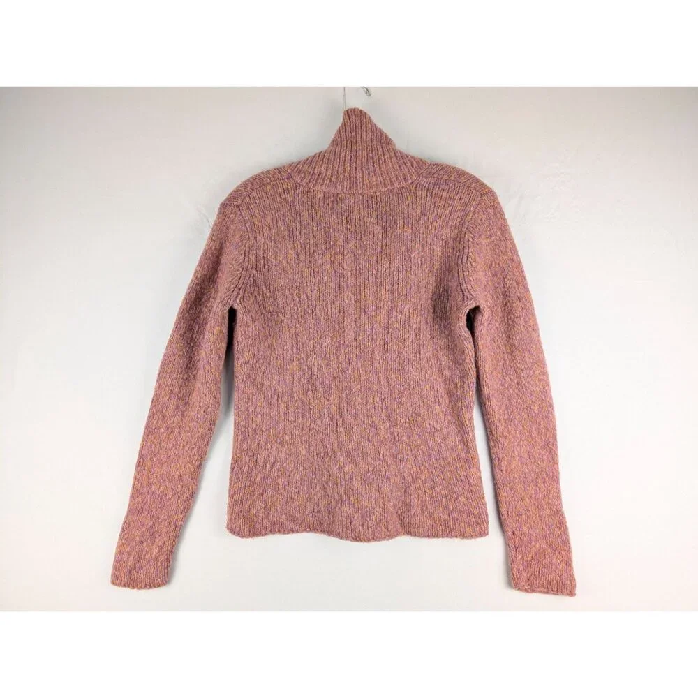 Eileen‎ Fisher Sweater Womens Small Pink/Orange Shawl Neck Pullover